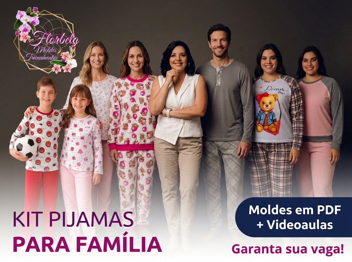 Kit Pijamas para toda Família