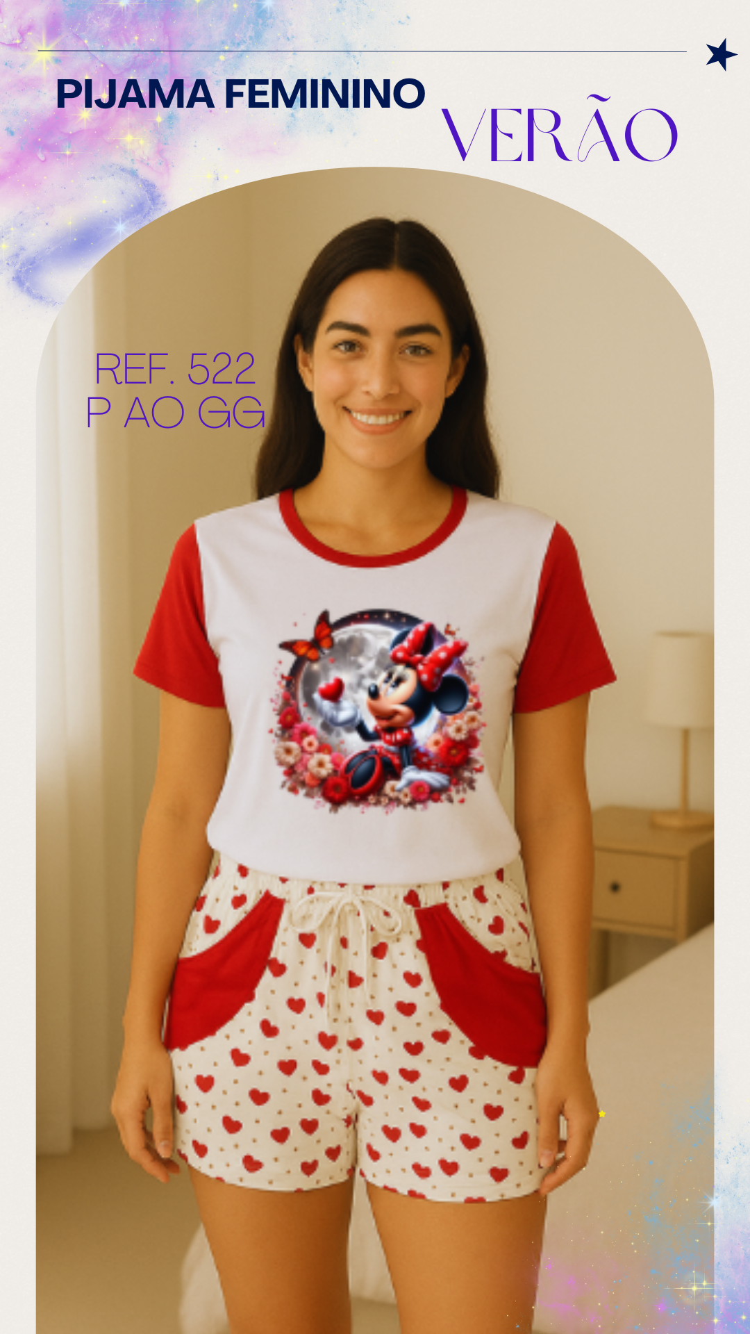 Pijama Feminino Verão — Ref. 522