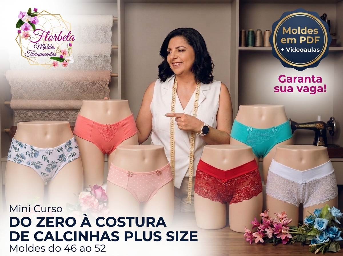 Do Zero à Costura de Calcinhas Plus Size