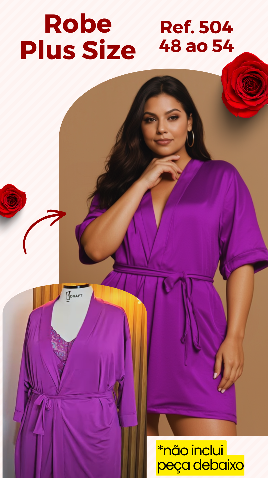 Robe Plus Size — Ref. 504