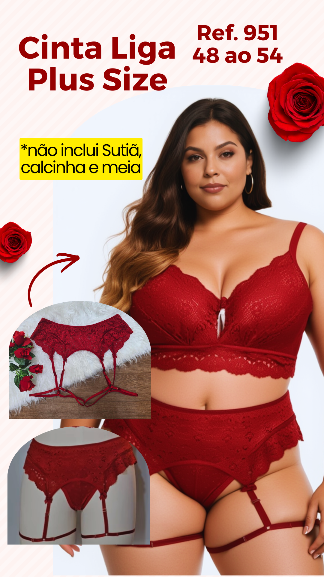 Cinta Liga Plus Size — Ref. 951