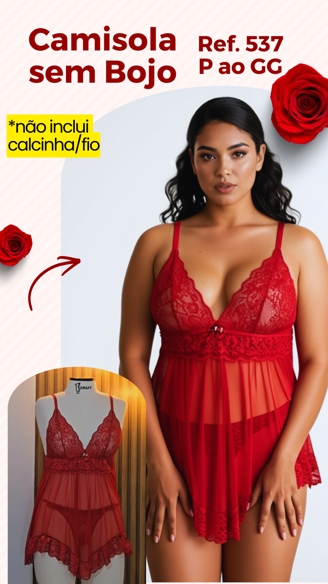 Camisola sem Bojo — Ref. 537