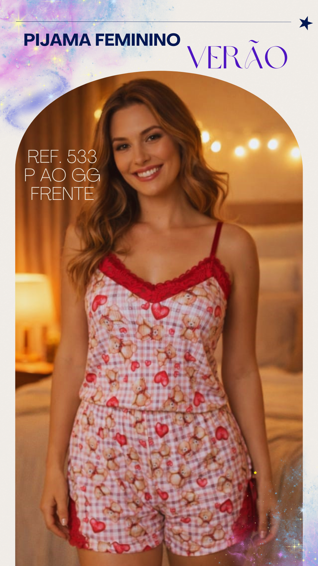 Pijama Feminino Adulto — Ref. 533